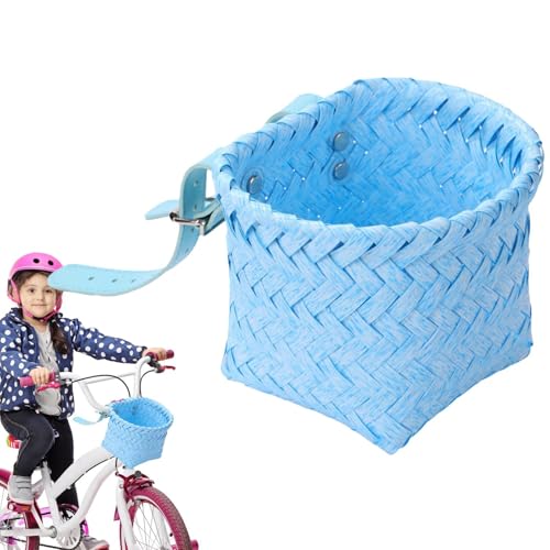 Kinder-Fahrradkorb – robuster Rattan-Lenkerkorb, wasserdichtes...