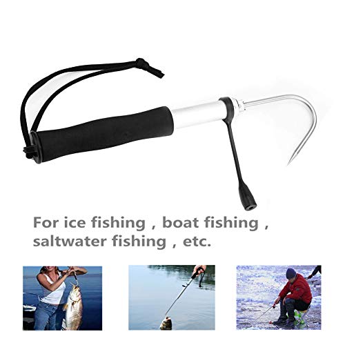 Acogedor Telescopic Fishing Gaff，Retractable Fishing Hand Gaff，Telescope Hand Gaff for Fishing，Stainless Steel Sharp