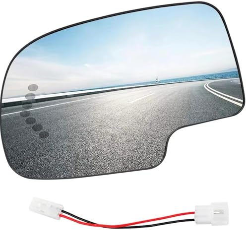 Remplacement de verre de rétroviseur latéral gauche chauffant pour GMC Yukon