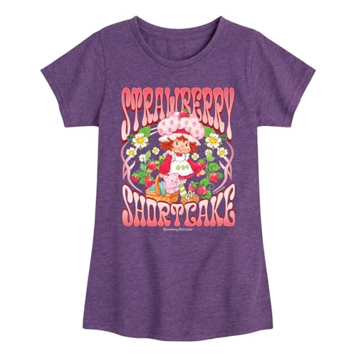 Strawberry Shortcake - Vintage Art Nouveau -Toddler and Youth Girls Fitted Short Sleeve Graphic T-Shirt