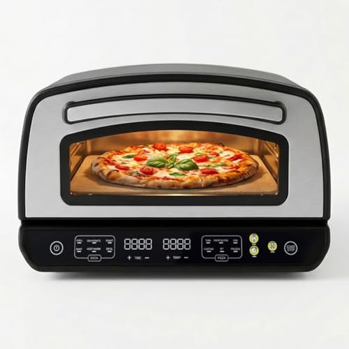 OvenCore Forno Elettrico Multifunzione per Pizza, 450°C, con Pietra Refrattaria