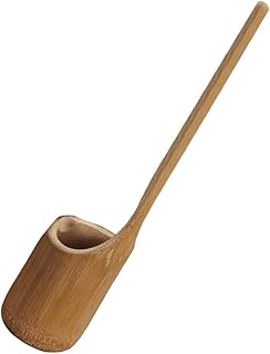 MNYOM Wine Small Ladle Pouring Ladle Hishaku Bailer Gravy Ladle Bathing Ladle Ladell Bath Water Ladle Soup Ladles for Serving Wine Ladle Baby Spoon Water Scoop Wine Bucket Bamboo
