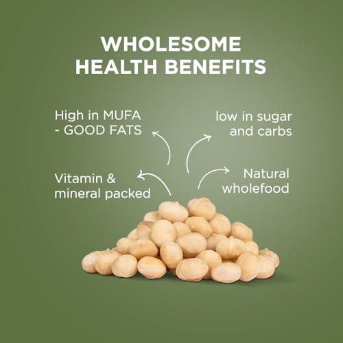 Image of Nutty Gritties Premium Raw Macadamia Nuts 100g | Rich in Healthy Fats & Antioxidants | Keto-Friendly Superfood | Crunchy & Creamy Texture | Resealable Pouch