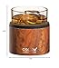 asobu Whiskey Sleeve Glass – Insulated Bourbon Tumbler with Premium Rocks Glass, BPA-Free, Double-Wall Stainless Steel, Keeps Drinks Cold Longer, 10.5oz