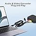 VHS to Digital Converter, USB Video Capture Card 1080P: Convert VHS Tapes, Camcorders to Digital Files on PC/Mac, RCA AV to USB 2.0, Record & Save Home Videos & Gameplay, Plug & Play, No Driver Needed