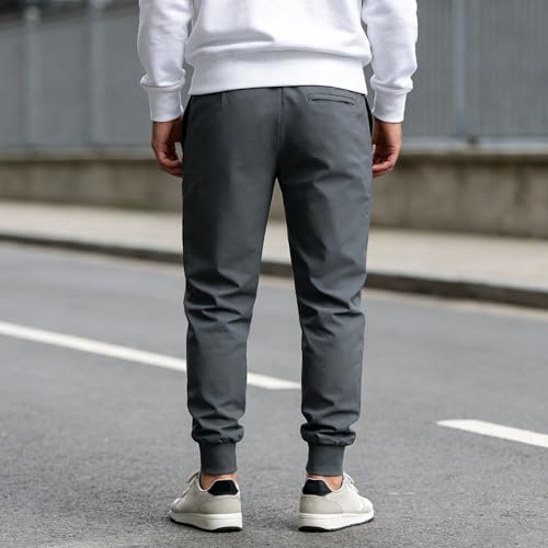 Jogging extensible homme léger avec fermeture éclair