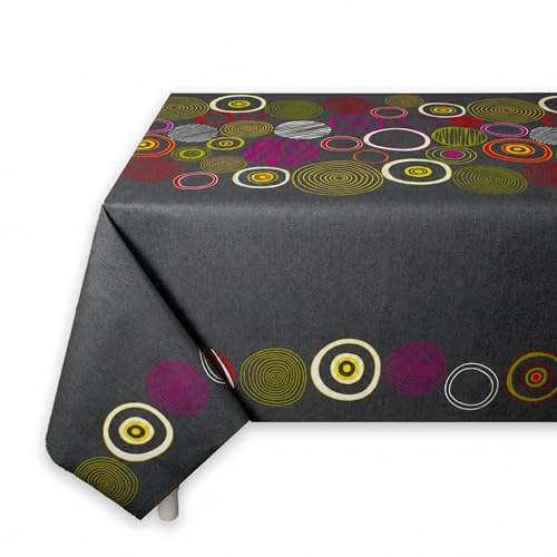 BESCH Mantel Antimancha Tela Algodón Rectangular Impermeable Lavable y Fácil de Limpiar Fabricado en España   Mantel Hule al Corte Antimanchas para Mesas Tamaño 100x140cm