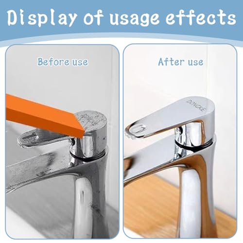 KIRZAX 4 Kalkradierer, wiederverwendbare Kratzer- und Kalkradierer aus Edelstahl, tragbar, Edelstahl, Flecken-, Kalk- und Rostradierer für Töpfe, Pfannen, Wasserkocher und Wasserhähne