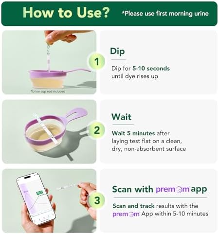 easy@Home 5 PdG Test Strips - Ovulation & Fertility Tracker - 5