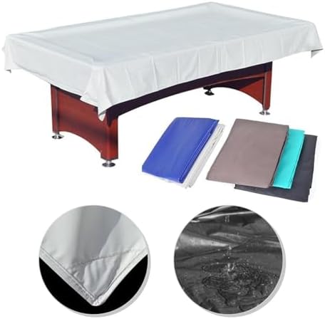 Black Billiard Pool Table Cover Indoor/Outdoor Protection, Machine Washable, Patio Table Cover for Pool Table