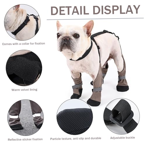 Chaussures pour chien imperméables et bottes de randonnée réglables - 7