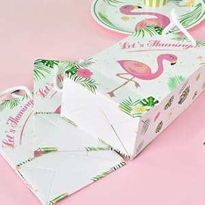 WERNNSAI 16 PCS Flamingo Gift Bags - Tropical Themed Party Favors for Girls Kids Durable Paper Goodies Treat Bags Birthday Wedding Baby Shower Pool Party Supplies WERNNSAI 16 PCS Flamingo Gift Bags Tropical Themed Party Favors for Girls Kids Durable Paper Goodies Treat Bags Birthday Wedding Baby Shower Pool Party Supplies