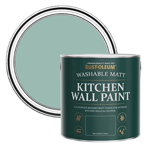 Rust-Oleum Blue Washable Kitchen Wall Paint in Matt Finish - Coastal Blue 2.5L