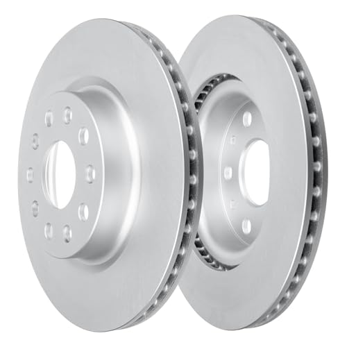 Image of Detroit Axle - Front Brake Kit for Jeep 2018-2023 Wrangler [Brake Code BRY] | Disc Brake Rotors Ceramic Brake Pads with Hardware 2019 2020 2021 2022 Replacement 12.99 inch inch Brake Rotors