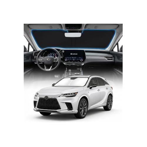 for Lexus RX 350 450h Sun Shade Windshield Cover - Custom Fit RX Accessories 2023-2025 2026 Sunshade Foldable UV Protection & Heat Shield Sun Visor Accessories