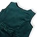 Hope & Henry Girls' Sleeveless Bow Front Jumper, 2T, Deep Green Corduroy