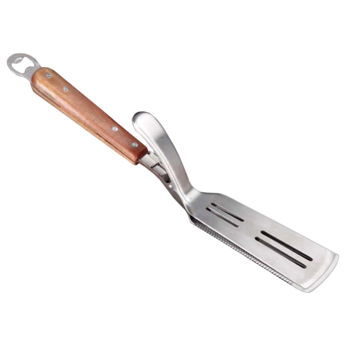 Garneck 304 Stainless Steel Frying Shovel Clamp Multi-use Spatula Steak Egg Bread Pasta Bbq Tool for Kitchen Essential