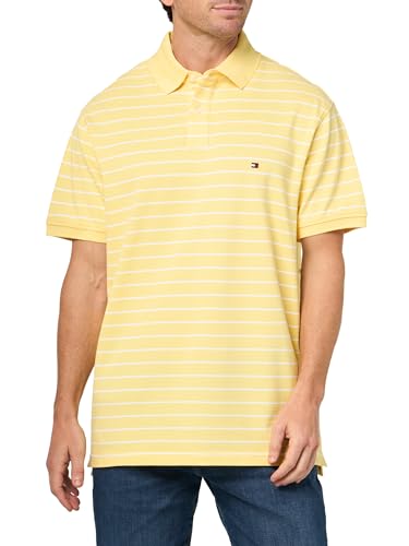 Image of Tommy Hilfiger Men's Short Sleeve Polo Shirts in Classic Fit with Stretch and Organic Pique Cotton