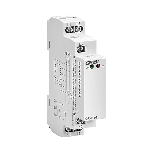 Relais protection contre les pannes coupure surchauffe moteur triphasé GRV8-03 10A