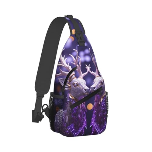 Bolso tipo sling unisex negro para viaje y senderismo miniatura 7