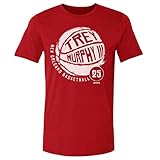 500 LEVEL Trey Murphy III Shirt (Cotton, Large, Red) - Trey Murphy III New Orleans Basketball WHT