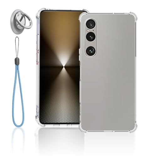 For SONY Xperia 1 VII P[X S NA یJo[ ԍڃz_[Ή YANMONGI Ot X^h@\ GAobO X}zP[X ϏՌ TPU op[ XN[ & Jی h~ ^ y gуJo[ 
