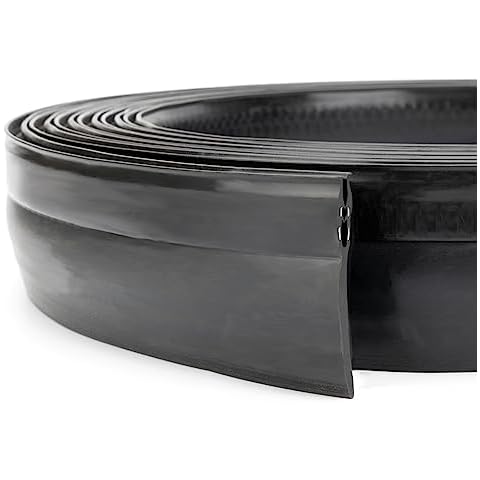 Qagea 018-546 RV Slide Out Clip Rubber Seal Weather Stripping with 2 Wiper is Suitable for RV Camper Door Window Channel (35 Ft) Cover