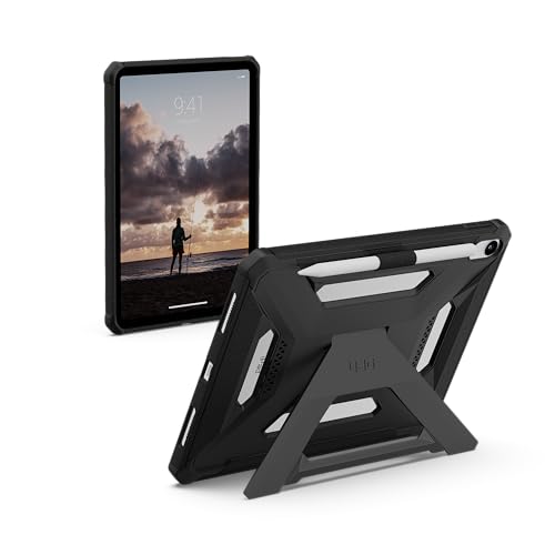 Image of URBAN ARMOR GEAR UAG Designed for iPad 11 inch A16 11th Gen 2025 Case A3354 A3355 - Rugged Protective Cover with Kickstand and Pencil Holder Scout Plus Black