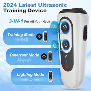 Dog Bark Deterrent Devices, Anti Barking Device for Dogs Indoor Outdoor, Rechargeable Ultrasonic Dog Bark Control Devices 50FT with Flashlight, Portable Dog Barking Silencer Dog Training Dog Bark Deterrent Devices, Anti Barking Device for Dogs Indoor Outdoor, Rechargeable Ultrasonic Dog Bark Control Devices 50FT with Flashlight, Portable Dog Barking Silencer Dog Training