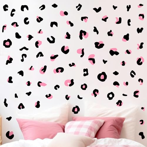 Leopard Print Wall Decals Cheetah Pattern Stickers Vinyl Polka Dot Decals