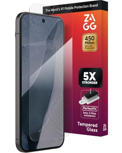 Image of ZAGG Glass Elite Google Pixel 11 Pro XL Screen Protector | 5x Stronger Tempered Glass, ClearPrint Anti-Fingerprint, 30% Recycled Glass, InvisibleShield, Easy PerfectFit Installation