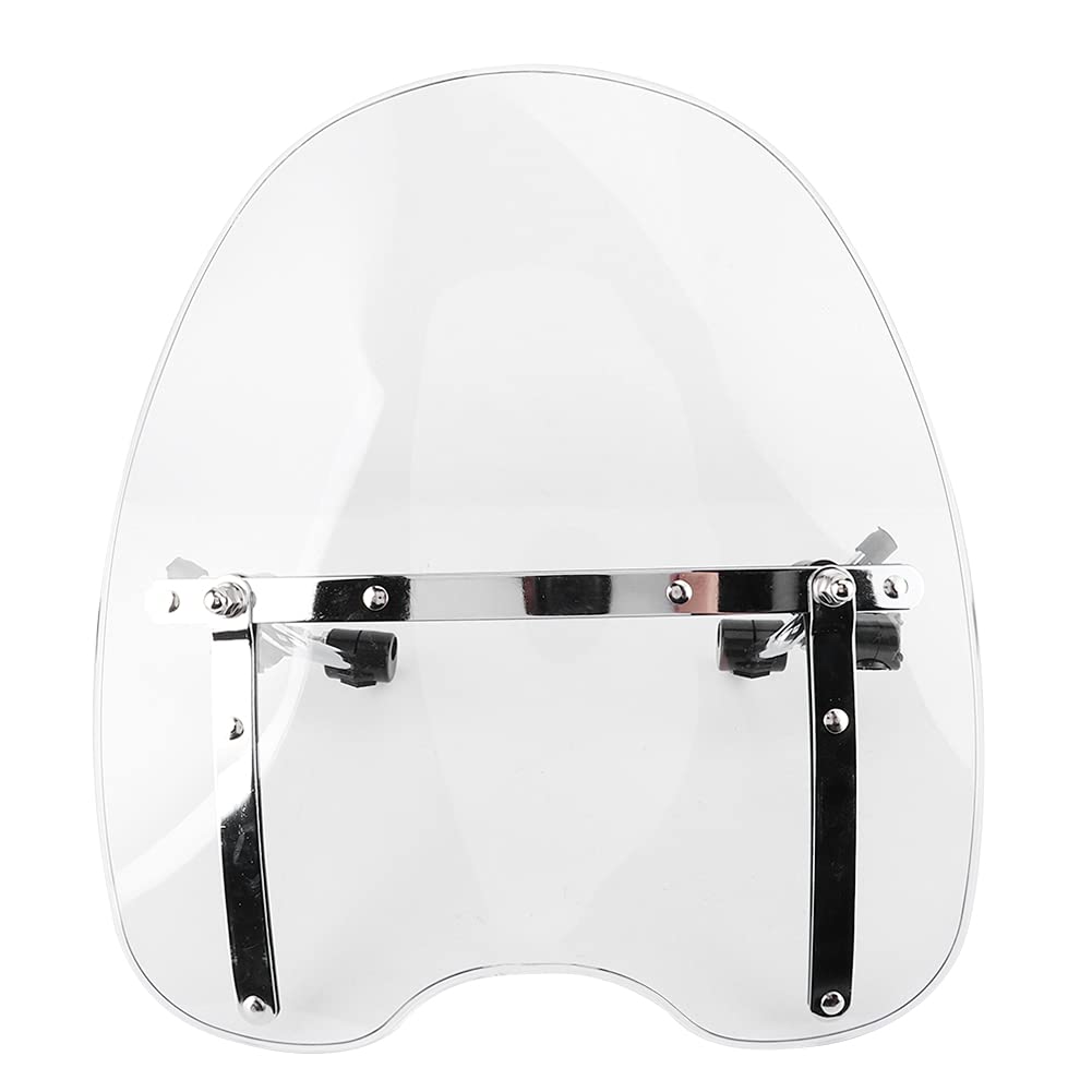 Deflector de Viento para Motocicleta, Accesorio de Conducción Parabrisas Universal para Motocicleta Parabrisas Duradero para Motocicleta para Modificación de Molduras para Piezas de(transparente)