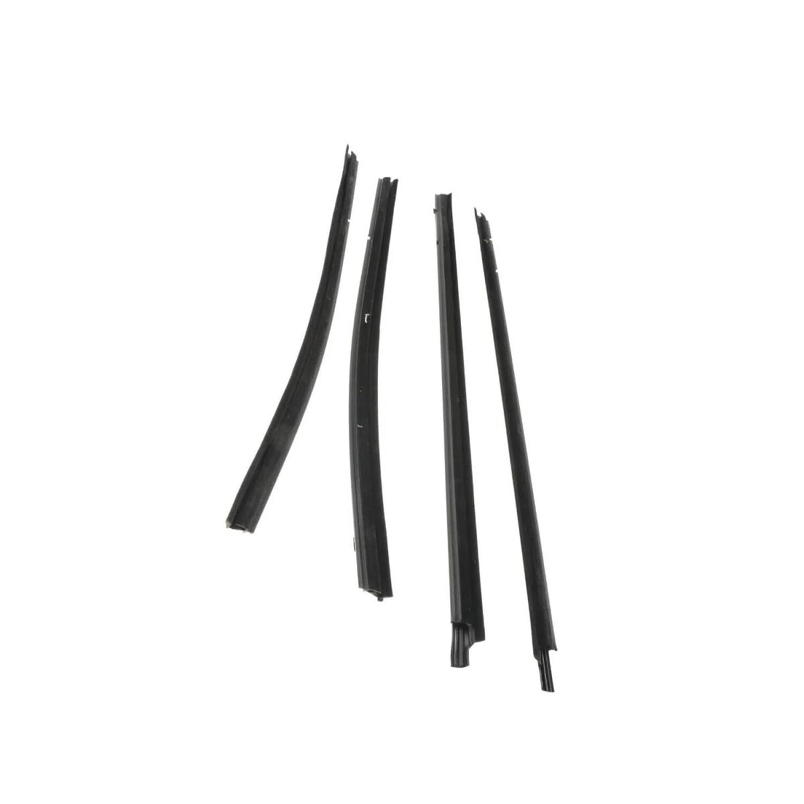Fkhbzm One Color 4Pcs Car Window Weatherstrip Black For Toyota For Tacoma Double Cab 2005-2015 68161-04050 68162-04050 Leakproof