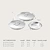 All-Clad D3® Stainless Steel 5 Piece Frypan Set- Made in USA- Includes 8", 10" and 12" Frying Pans With Lid - Professional Grade -Oven Safe & Induction Compatible #1