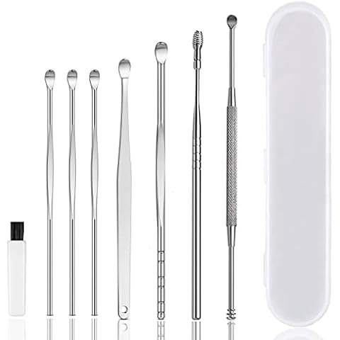 Kit de limpieza de oídos de acero inoxidable para todas las edades Cover