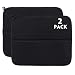 RECYCO Lot de 2 tapis d'égouttement en microfibre pour cuisine - 45 x 40 cm - Noir