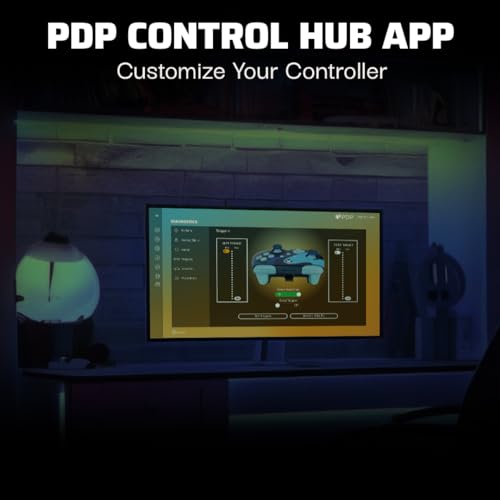PDP Xbox REMATCH GLOW Wired controller - Blue Tide