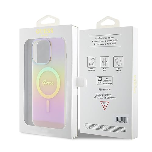 Coque Guess IML Iridescent MagSafe iPhone 15 Pro - vue 9