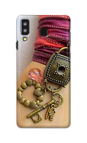 Image of Girl Hand with Keychain Hard Back Case Cover for Samsung Galaxy A8 Star Back Cover -(J5) VNS2228