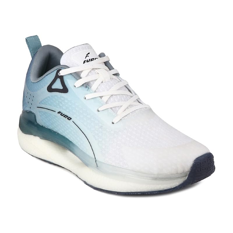 FURO Low Ankle Lace-Up Stylish Running Outdoor Sports Shoes for Men R1605 White/Green (B0CLYKDJ71) Amazon Price History, Amazon Price Tracker
