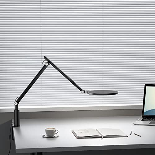 Upergo Led Desk Lamp, Clip-On Desk Light For Home Office, Swing Arm Table Lamp With Clamp, Computer, Task Lamp, Workbench Drafting, Video Conferencing Lighting, Adjustable Brightness Color Temperature #TOP1
