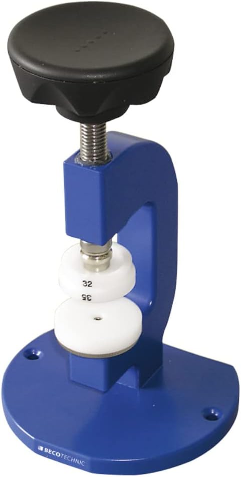 BUZZUFY Beco Profi Press Spindle Press with snap-in System with 8 Pressure Pieces for Watches