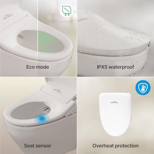 COWAY Bidetmega 200N *Elongated* Electronic Bidet Toilet Seat with Instantaneous Water Heating, Heated Seat and Dryer, Soft Close Lid, Stainless Nozzle, Night Light, Self Cleaning, Remote Control - image 6