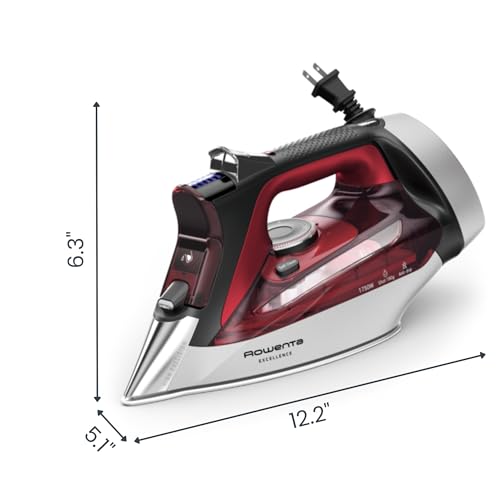 image for Rowenta Iron, Focus Excellence Stainless Steel Soleplate Steam Iron fo