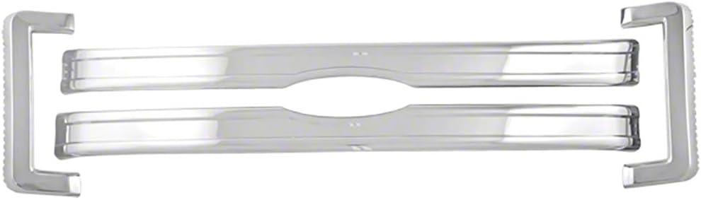 OxGord Front Grille Insert Overlay Trim for 2013-2014 Ford F150 - Chrome Snap On Billet Style - Car, Van, Truck & Jeep Accessories