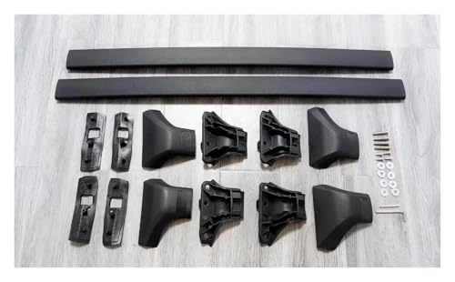 Barres de toit de voiture noires pour les vacances en famille en Toyota Highlander