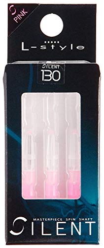 LSTYLE x Laro Dart Shafts: Spinning Plastic Nylon Shafts - for Soft Tip and Steel Tip Darts - Clear Pink 130 (Extra Short)