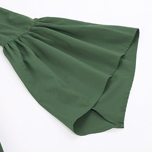 Masbird Vestido medieval feminino renascentista, vestido medieval de manga comprida, decote quadrado