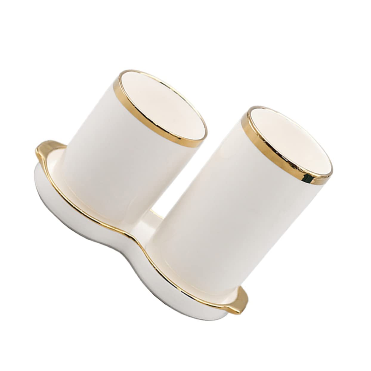 IMIKEYA Soporte para Utensilios de Cocina de Cerámica Color Blanco Drenaje