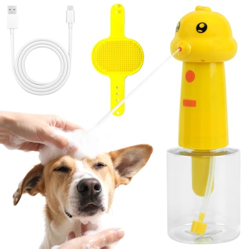 Gohytal Dispensador de jabón para perros, dispensador de champú eléctrico para limpieza de perros, dispensador de champú espumante portátil para burbujas de jabón y perros, dispensador de jabón de Gohytal Dispensador de jabón para perros, dispensador de champú eléctrico para limpieza de perros, dispensador de champú espumante portátil para burbujas de jabón y perros, dispensador de jabón de